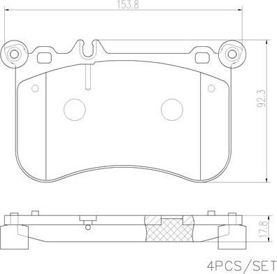 Jurid 573356JAS - Kit de plaquettes de frein, frein à disque cwaw.fr