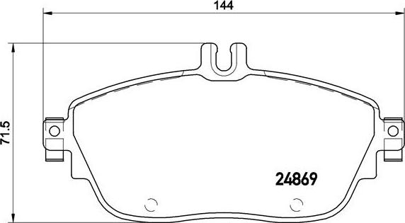 Brembo P 50 093 - Kit de plaquettes de frein, frein à disque cwaw.fr