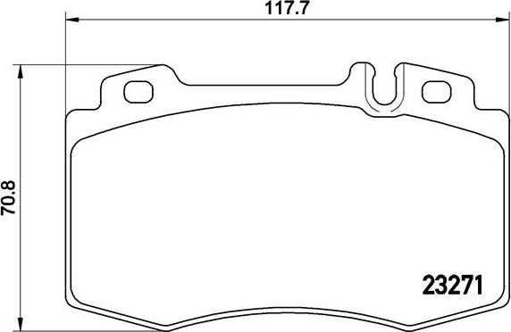 Brembo P 50 041 - Kit de plaquettes de frein, frein à disque cwaw.fr