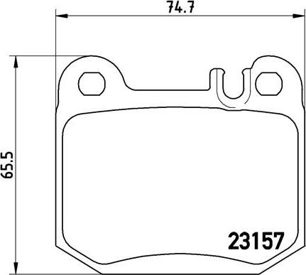 Brembo P 50 043 - Kit de plaquettes de frein, frein à disque cwaw.fr