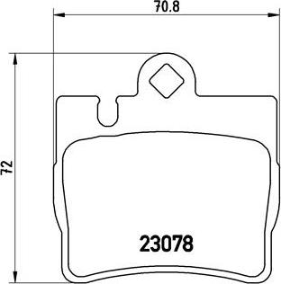 Brembo P 50 042 - Kit de plaquettes de frein, frein à disque cwaw.fr