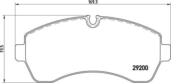 Brembo P 50 059 - Kit de plaquettes de frein, frein à disque cwaw.fr