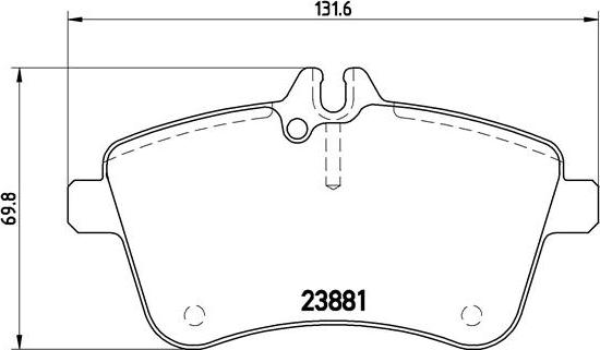 Brembo P 50 057 - Kit de plaquettes de frein, frein à disque cwaw.fr