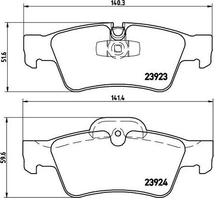 Brembo P 50 064 - Kit de plaquettes de frein, frein à disque cwaw.fr