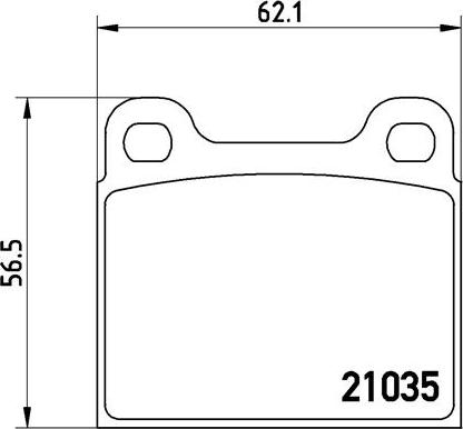 Brembo P 50 066 - Kit de plaquettes de frein, frein à disque cwaw.fr