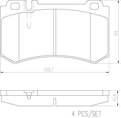 Brembo P50061N - Kit de plaquettes de frein, frein à disque cwaw.fr