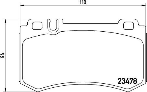 Brembo P 50 061 - Kit de plaquettes de frein, frein à disque cwaw.fr