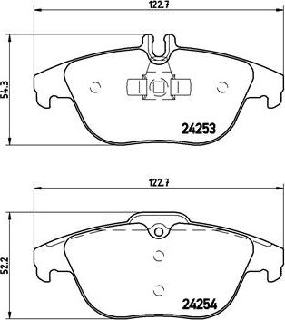 Brembo P 50 068 - Kit de plaquettes de frein, frein à disque cwaw.fr