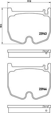 Brembo P 50 062 - Kit de plaquettes de frein, frein à disque cwaw.fr