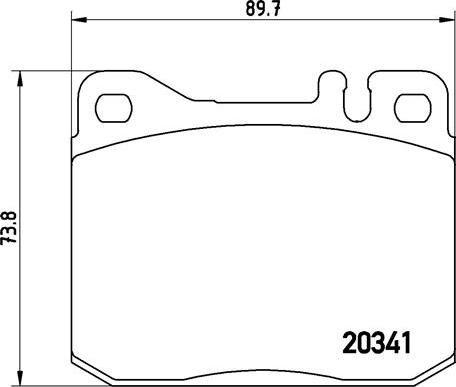 Brembo P 50 004 - Kit de plaquettes de frein, frein à disque cwaw.fr