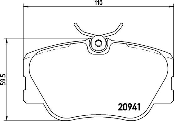 Brembo P 50 008 - Kit de plaquettes de frein, frein à disque cwaw.fr