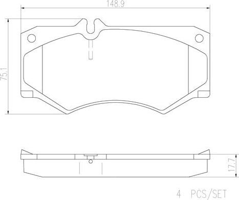 Brembo P50003N - Kit de plaquettes de frein, frein à disque cwaw.fr