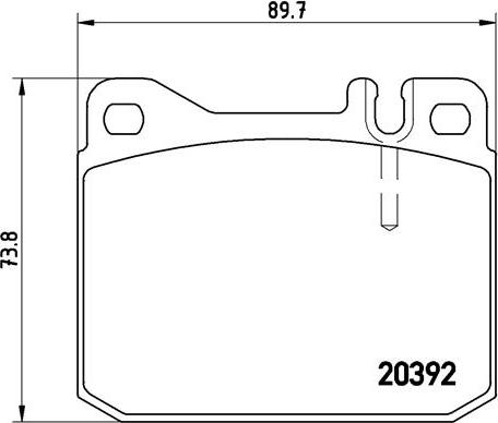 Brembo P 50 002 - Kit de plaquettes de frein, frein à disque cwaw.fr