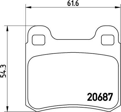 Brembo P 50 007 - Kit de plaquettes de frein, frein à disque cwaw.fr