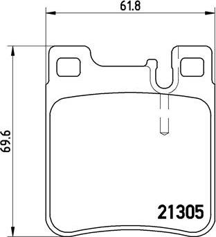 Brembo P 50 017 - Kit de plaquettes de frein, frein à disque cwaw.fr