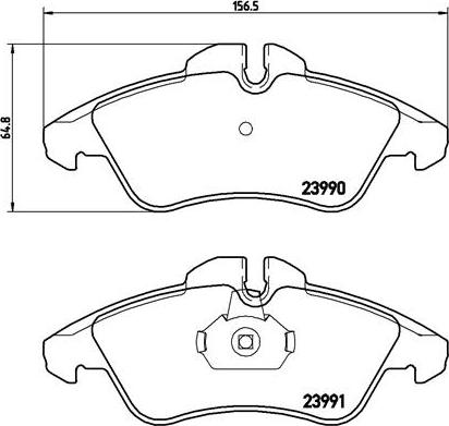 Brembo P 50 080 - Kit de plaquettes de frein, frein à disque cwaw.fr