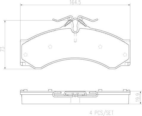 Brembo P50088N - Kit de plaquettes de frein, frein à disque cwaw.fr