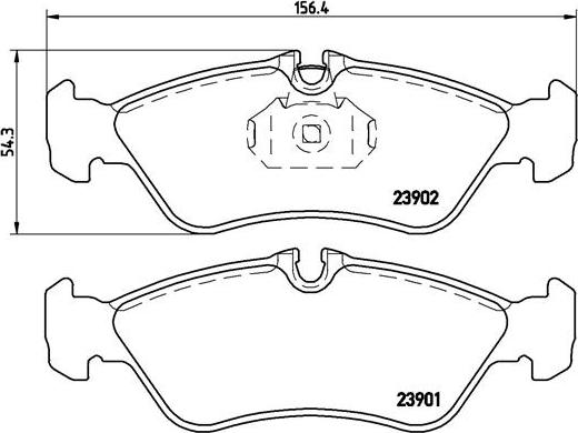 Brembo P 50 082 - Kit de plaquettes de frein, frein à disque cwaw.fr