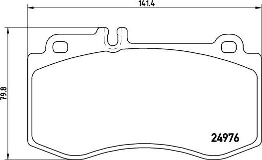 Brembo P 50 087 - Kit de plaquettes de frein, frein à disque cwaw.fr