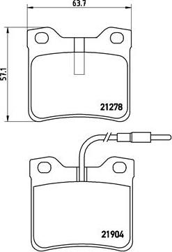 Brembo P 50 030 - Kit de plaquettes de frein, frein à disque cwaw.fr