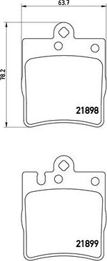 Brembo P 50 033 - Kit de plaquettes de frein, frein à disque cwaw.fr