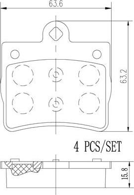 Brembo P50024N - Kit de plaquettes de frein, frein à disque cwaw.fr