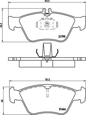 Brembo P 50 023 - Kit de plaquettes de frein, frein à disque cwaw.fr