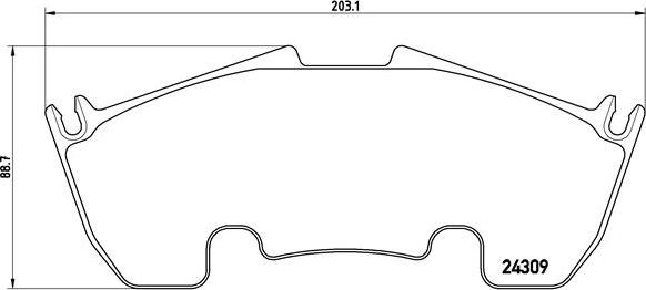 Brembo P 50 079 - Kit de plaquettes de frein, frein à disque cwaw.fr