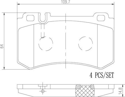 Brembo P50077N - Kit de plaquettes de frein, frein à disque cwaw.fr