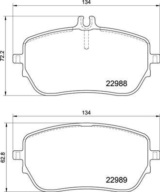 Brembo P 50 146 - Kit de plaquettes de frein, frein à disque cwaw.fr