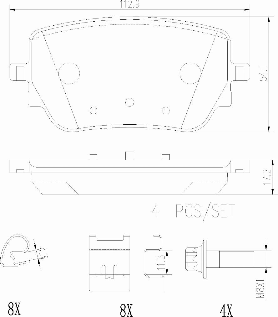 Brembo P50148N - Kit de plaquettes de frein, frein à disque cwaw.fr