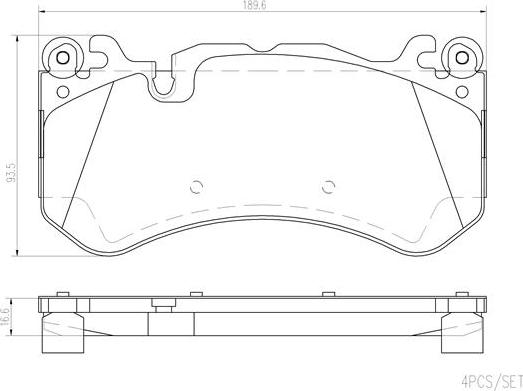 Brembo P50142N - Kit de plaquettes de frein, frein à disque cwaw.fr