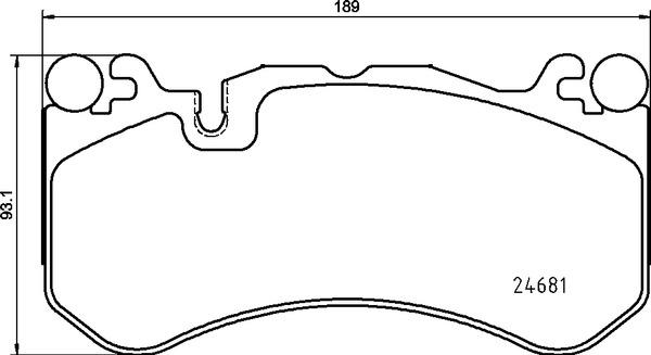 Brembo P 50 142 - Kit de plaquettes de frein, frein à disque cwaw.fr