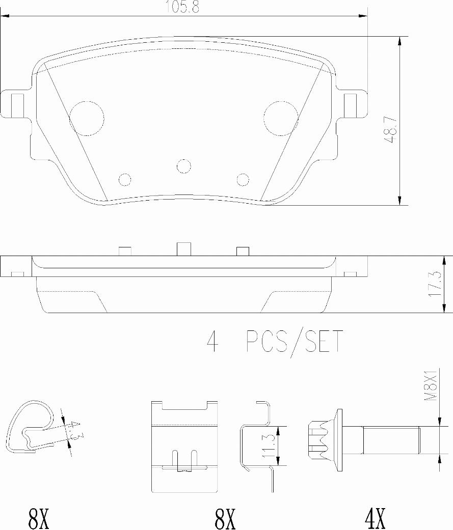 Brembo P50151N - Kit de plaquettes de frein, frein à disque cwaw.fr