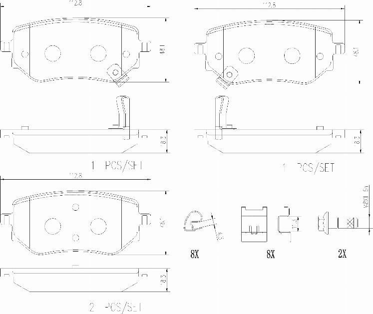 Brembo P50153N - Kit de plaquettes de frein, frein à disque cwaw.fr