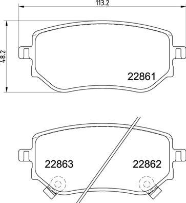 Brembo P 50 153 - Kit de plaquettes de frein, frein à disque cwaw.fr