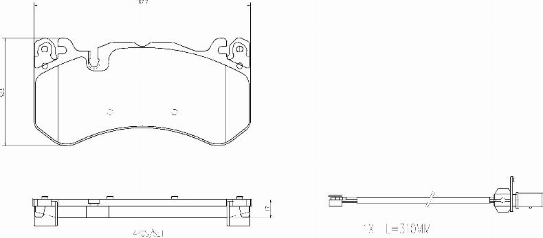 Brembo P50164N - Kit de plaquettes de frein, frein à disque cwaw.fr