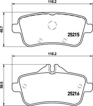 Brembo P 50 100 - Kit de plaquettes de frein, frein à disque cwaw.fr