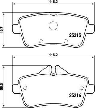 Brembo P 50 101 - Kit de plaquettes de frein, frein à disque cwaw.fr