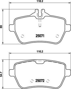 Brembo P 50 103 - Kit de plaquettes de frein, frein à disque cwaw.fr