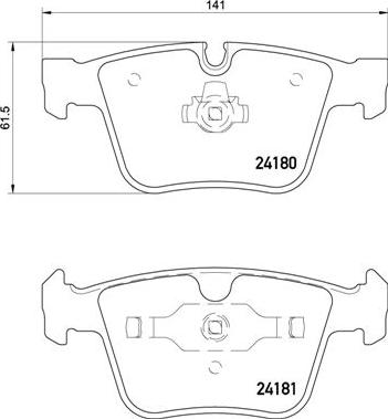 Brembo P 50 116 - Kit de plaquettes de frein, frein à disque cwaw.fr