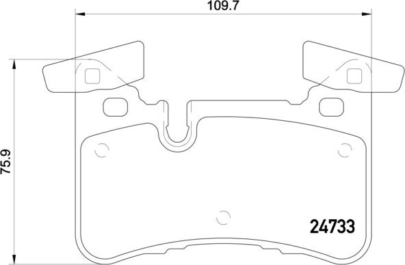 Brembo P 50 110 - Kit de plaquettes de frein, frein à disque cwaw.fr