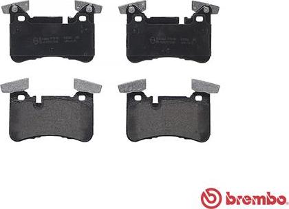 Brembo P 50 110 - Kit de plaquettes de frein, frein à disque cwaw.fr