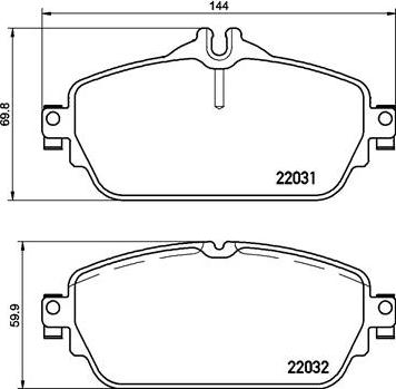 Brembo P50118N - Kit de plaquettes de frein, frein à disque cwaw.fr