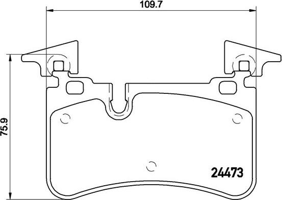 Brembo P 50 113 - Kit de plaquettes de frein, frein à disque cwaw.fr