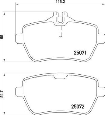 Brembo P 50 117 - Kit de plaquettes de frein, frein à disque cwaw.fr