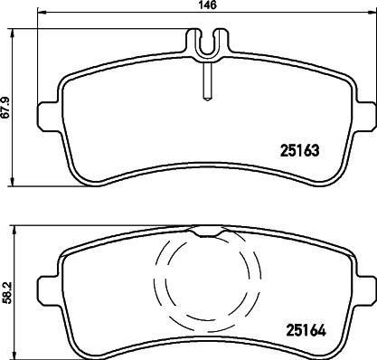 Mercedes-Benz 0004203700 - Kit de plaquettes de frein, frein à disque cwaw.fr