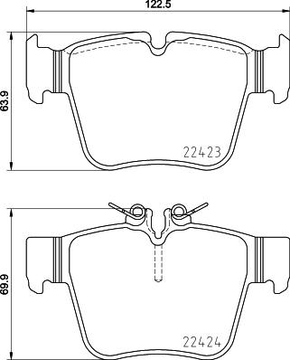 Brembo P 50 133 - Kit de plaquettes de frein, frein à disque cwaw.fr