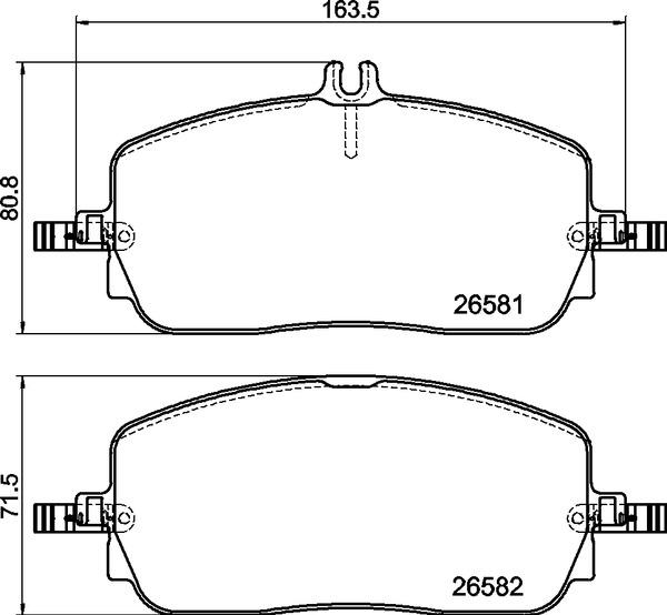 Brembo P 50 174 - Kit de plaquettes de frein, frein à disque cwaw.fr