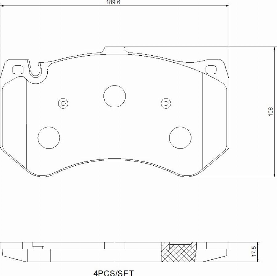 Brembo P50178N - Kit de plaquettes de frein, frein à disque cwaw.fr